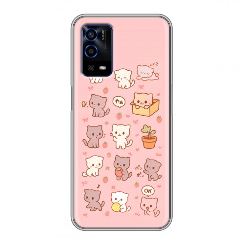 Дизайнерский силиконовый с усиленными углами чехол для OPPO A55 Hello Kitty Хелоу Кити
