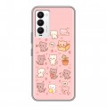 Дизайнерский силиконовый с усиленными углами чехол для Tecno Camon 18 Hello Kitty Хелоу Кити