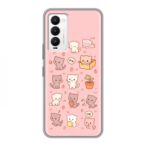 Дизайнерский силиконовый с усиленными углами чехол для Tecno Camon 18 Hello Kitty Хелоу Кити