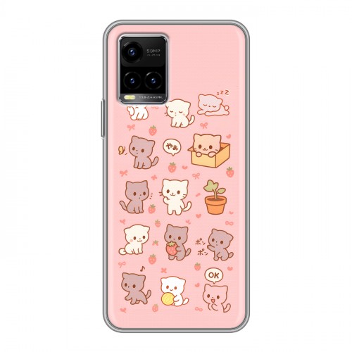 Дизайнерский силиконовый чехол для Vivo Y33s Hello Kitty Хелоу Кити