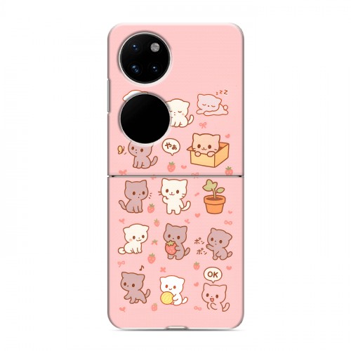 Дизайнерский пластиковый чехол для Huawei P50 Pocket Hello Kitty Хелоу Кити