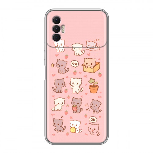 Дизайнерский силиконовый чехол для Tecno Spark 8P Hello Kitty Хелоу Кити