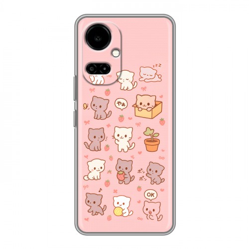 Дизайнерский силиконовый чехол для Tecno Camon 19 Hello Kitty Хелоу Кити