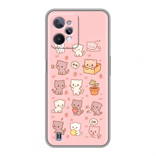 Дизайнерский силиконовый чехол для Realme C31 Hello Kitty Хелоу Кити
