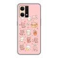 Дизайнерский силиконовый чехол для OPPO Reno7 Hello Kitty Хелоу Кити