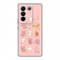 Дизайнерский силиконовый чехол для Vivo V27 Hello Kitty Хелоу Кити