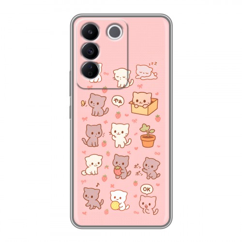 Дизайнерский силиконовый чехол для Vivo V27e Hello Kitty Хелоу Кити