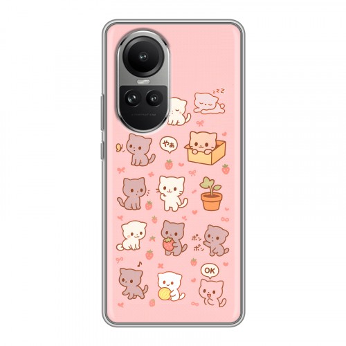Дизайнерский силиконовый чехол для OPPO Reno10 Hello Kitty Хелоу Кити