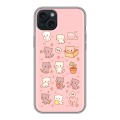 Дизайнерский силиконовый чехол для Iphone 15 Plus Hello Kitty Хелоу Кити