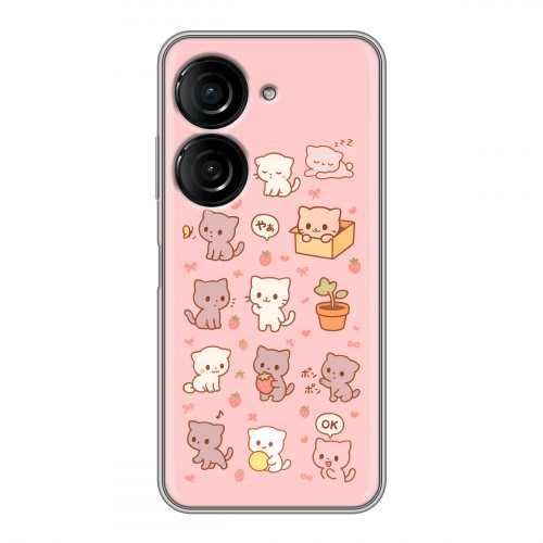 Дизайнерский силиконовый чехол для ASUS ZenFone 9 Hello Kitty Хелоу Кити