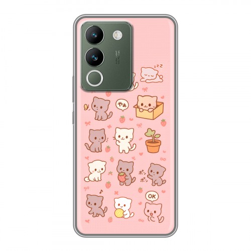 Дизайнерский силиконовый чехол для Vivo V29e Hello Kitty Хелоу Кити