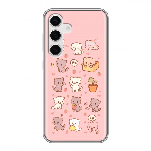 Дизайнерский силиконовый чехол для Samsung Galaxy S24 Hello Kitty Хелоу Кити