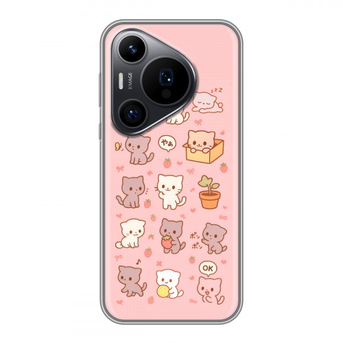 Дизайнерский силиконовый чехол для Huawei Pura 70 Pro Hello Kitty Хелоу Кити