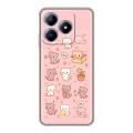 Дизайнерский силиконовый чехол для Realme C63 Hello Kitty Хелоу Кити