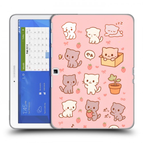 Дизайнерский силиконовый чехол для Samsung Galaxy Tab 4 10.1 Hello Kitty Хелоу Кити