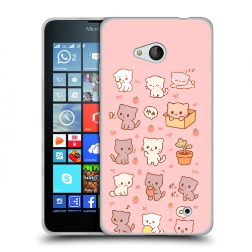 Дизайнерский пластиковый чехол для Microsoft Lumia 640 Hello Kitty Хелоу Кити