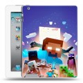 Дизайнерский пластиковый чехол для Ipad 2/3/4 Майнкрафт Minecraft