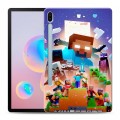 Дизайнерский силиконовый чехол для Samsung Galaxy Tab S6 Майнкрафт Minecraft
