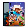 Дизайнерский силиконовый чехол для Samsung Galaxy Tab S7 Майнкрафт Minecraft