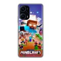 Дизайнерский силиконовый чехол для XIaomi Poco F5 Майнкрафт Minecraft