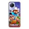 Дизайнерский силиконовый чехол для Vivo Y11 (2023) Майнкрафт Minecraft