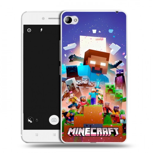 Дизайнерский пластиковый чехол для Lenovo S90 Майнкрафт Minecraft