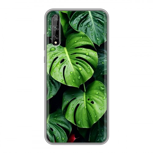 Дизайнерский силиконовый чехол для Huawei Y8p Листья