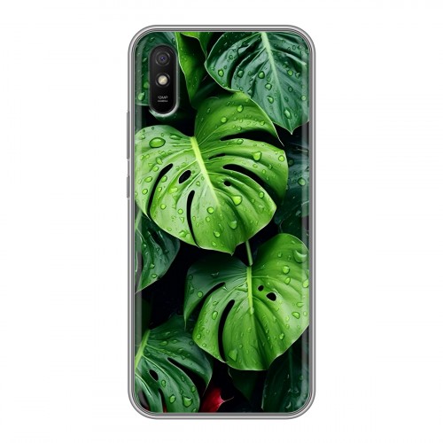 Дизайнерский силиконовый чехол для Xiaomi RedMi 9A Листья