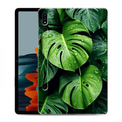 Дизайнерский силиконовый чехол для Samsung Galaxy Tab S7 Листья
