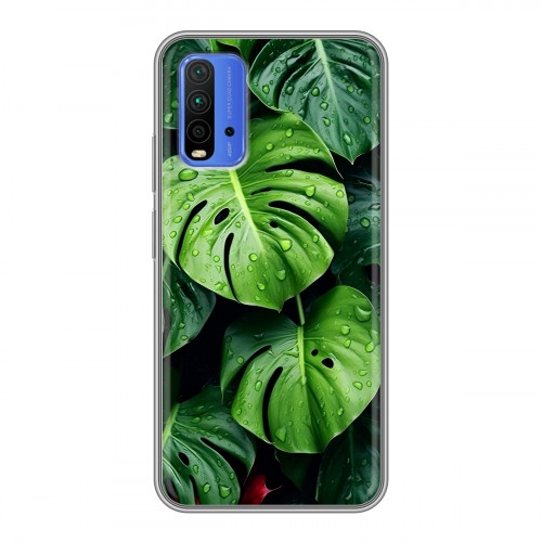 Дизайнерский силиконовый чехол для Xiaomi RedMi 9T Листья