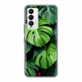 Дизайнерский силиконовый с усиленными углами чехол для Tecno Camon 18 Листья