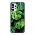 Дизайнерский силиконовый с усиленными углами чехол для Samsung Galaxy A23 Листья