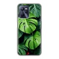 Дизайнерский силиконовый с усиленными углами чехол для Realme C35 Листья