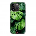 Дизайнерский силиконовый чехол для Iphone 14 Pro Листья