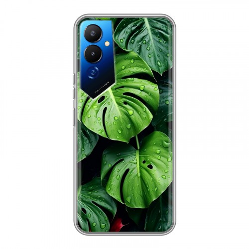 Дизайнерский силиконовый чехол для Tecno Pova 4 Листья