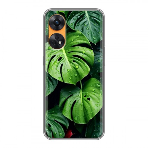 Дизайнерский силиконовый чехол для OPPO Reno8 T Листья