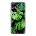Дизайнерский силиконовый с усиленными углами чехол для Realme C55 Листья
