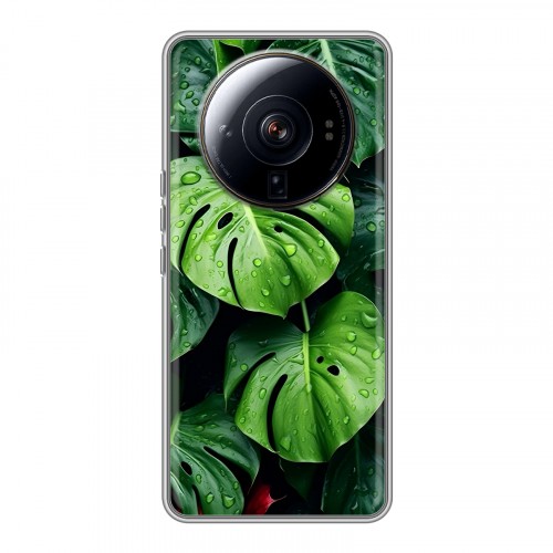 Дизайнерский силиконовый чехол для Xiaomi 12S Ultra Листья