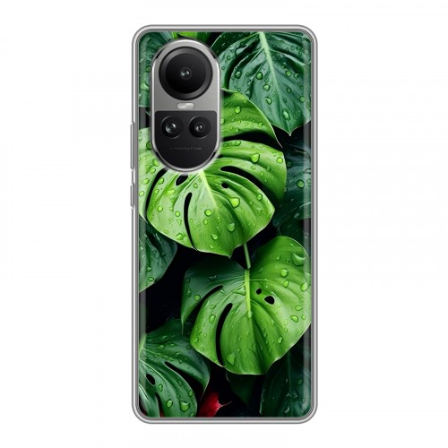 Дизайнерский силиконовый чехол для OPPO Reno10 Листья