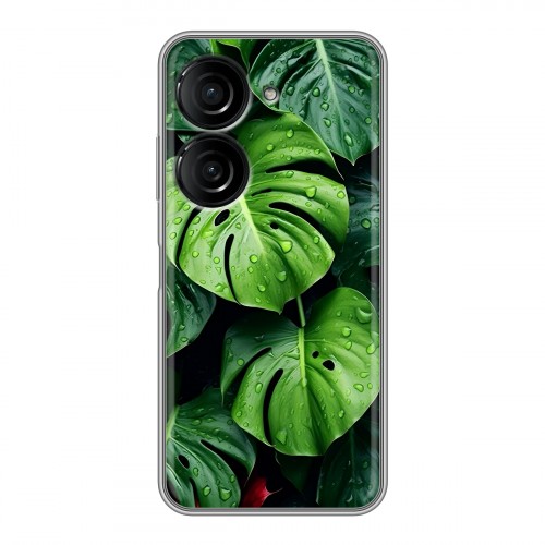 Дизайнерский силиконовый чехол для ASUS ZenFone 9 Листья