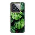 Дизайнерский силиконовый чехол для Xiaomi 14 Pro Листья