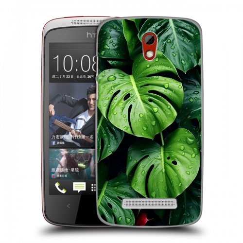 Дизайнерский пластиковый чехол для HTC Desire 500 Листья