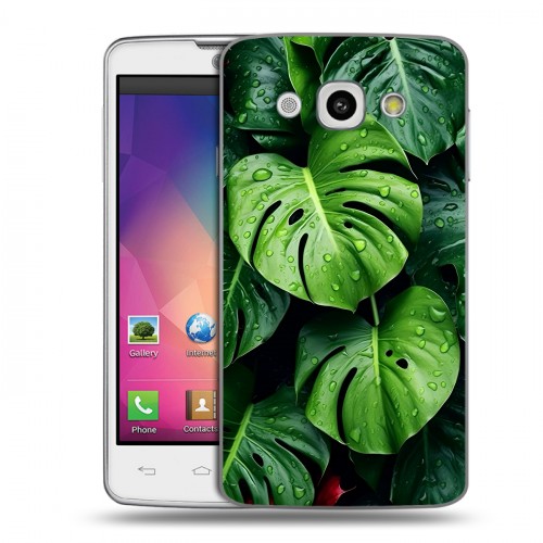 Дизайнерский пластиковый чехол для LG L60 Листья