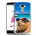 Дизайнерский пластиковый чехол для LG G4 Stylus Капибара