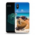 Дизайнерский силиконовый чехол для Xiaomi Mi A2 Капибара