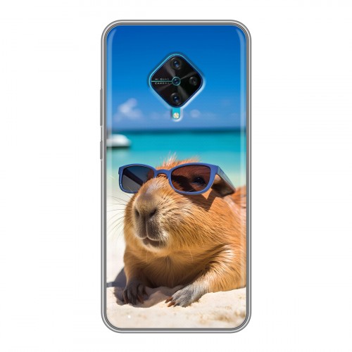 Дизайнерский силиконовый чехол для Vivo V17 Капибара