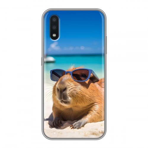Дизайнерский силиконовый чехол для Samsung Galaxy M01 Капибара