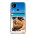 Дизайнерский силиконовый чехол для Xiaomi RedMi 9C Капибара