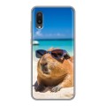 Дизайнерский силиконовый чехол для Samsung Galaxy A02 Капибара