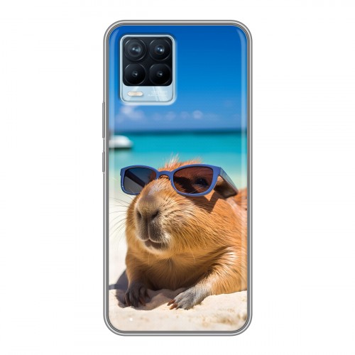 Дизайнерский силиконовый чехол для Realme 8 Капибара